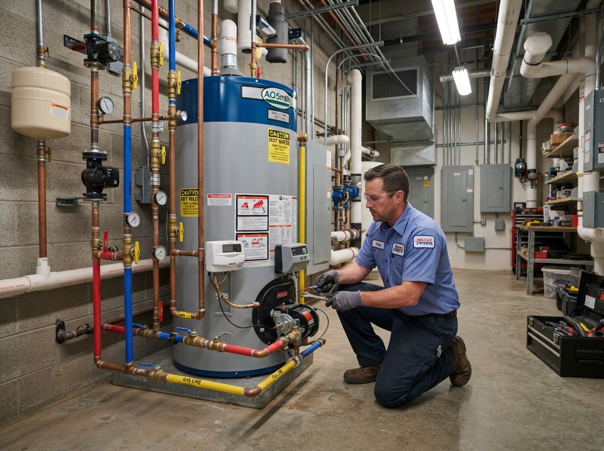 Commercial water heater repair and replacement near Sorrento Florida