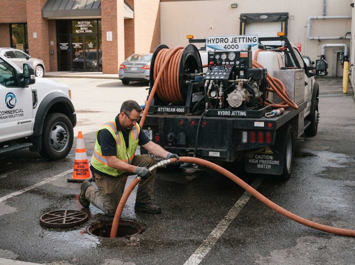 Commercial hydro jetting for drain lines in Central Florida