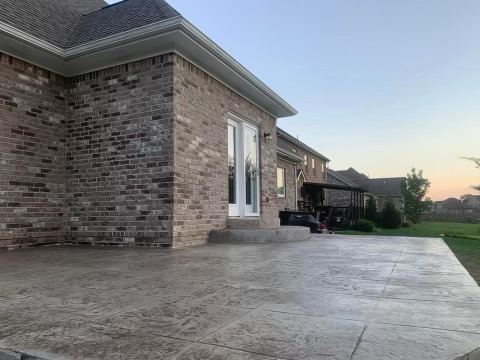 Stamped Patio Project by GM Concrete