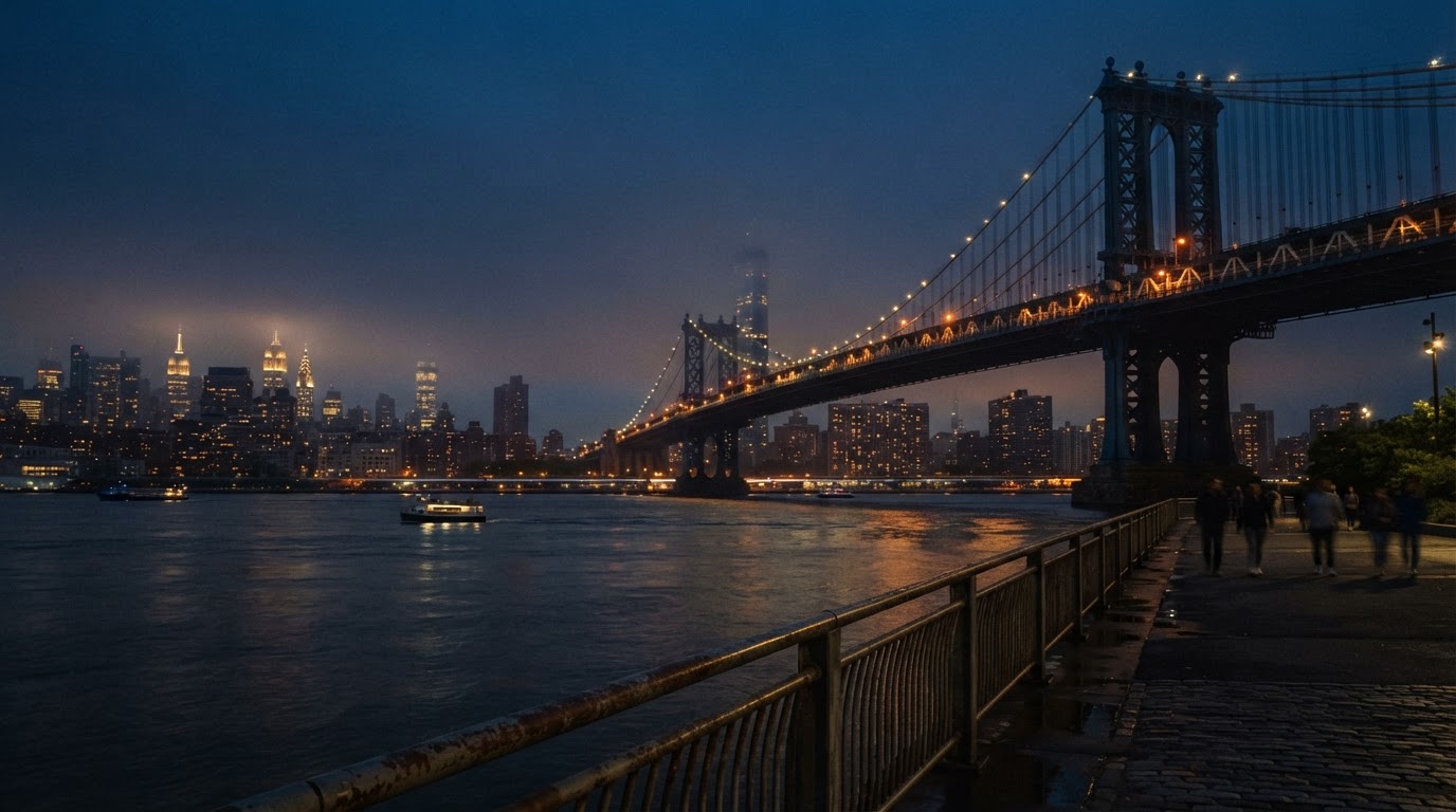 Architectural city bridge backdrop