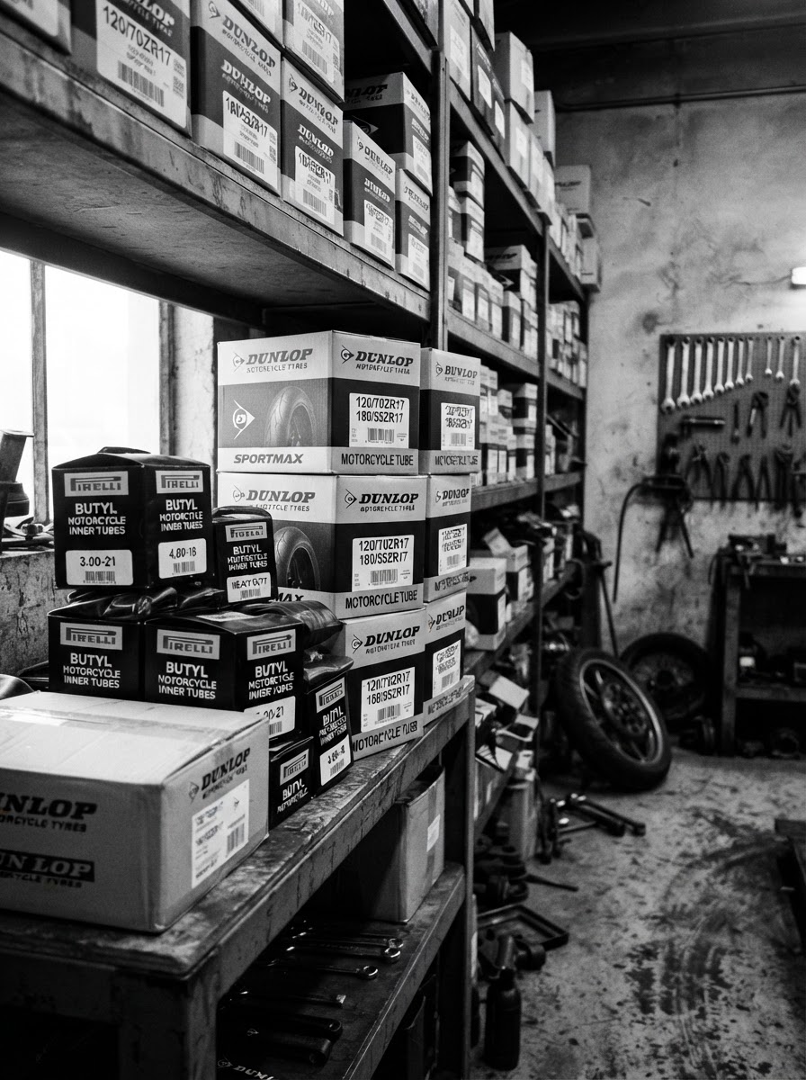 Empaques de neumáticos para motocicleta fabricados en butyl