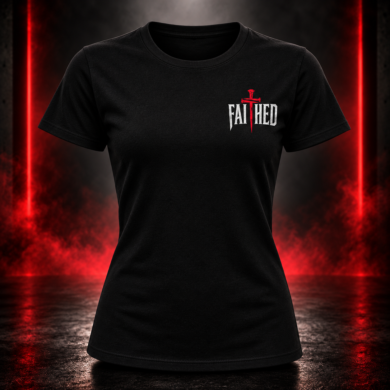 Faithed Signature Cross Tee