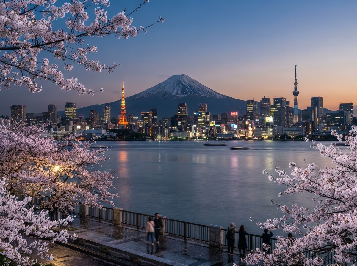 Japan, Japan - Ancient shrines, neon cities and mountain hot springs framed by cherry blossoms.