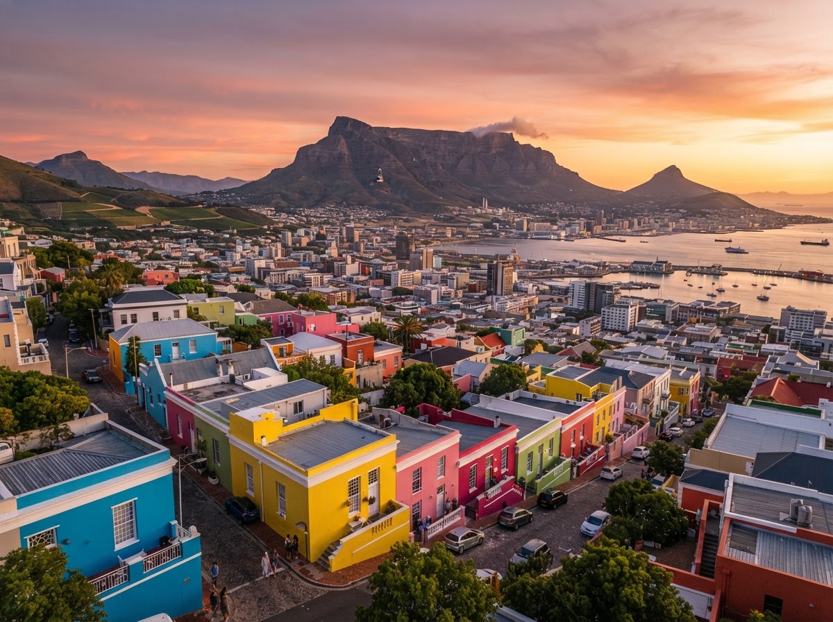 South Africa, South Africa - Safari reserves, coastal roads and a city pinned between mountain and sea.