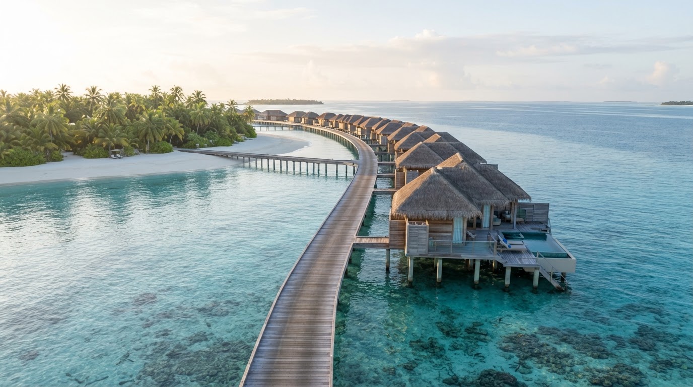 Maldives, Maldives - Overwater villas, glass-clear lagoons and the quietest luxury on earth.