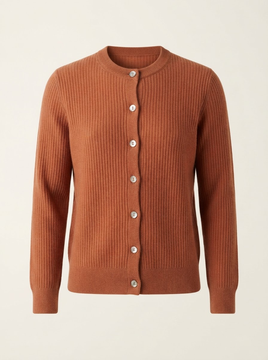 Terracotta Knit Cardigan