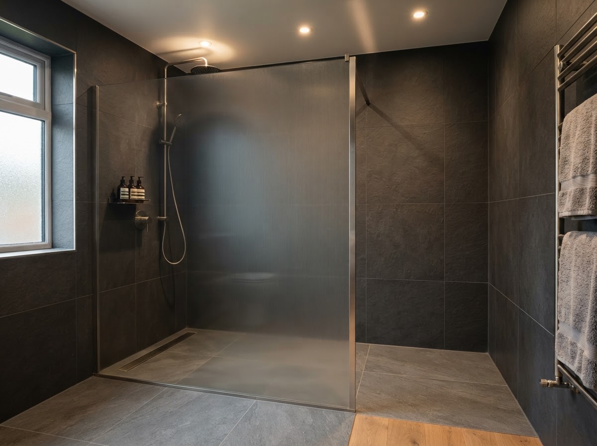 A finished wetroom shower conversion