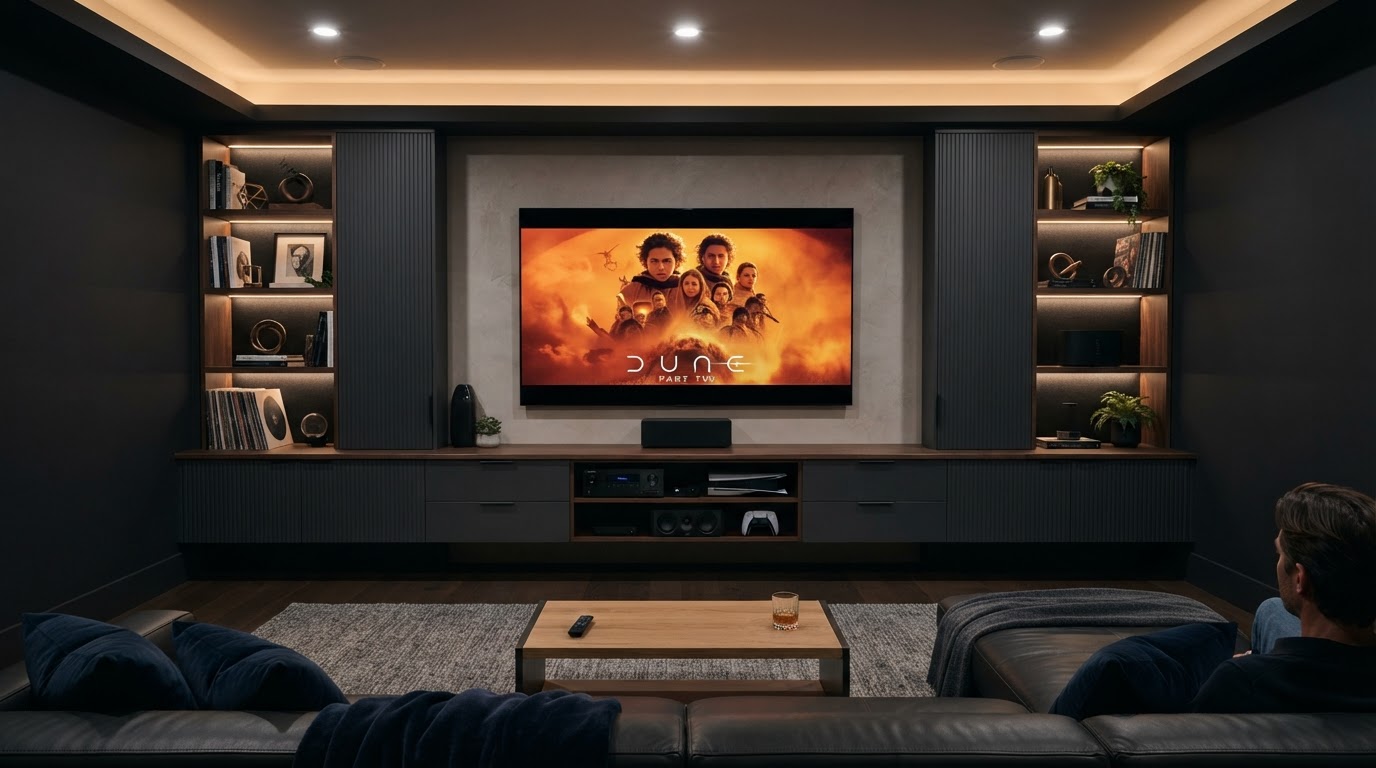Entertainment Space TV installation — design inspiration