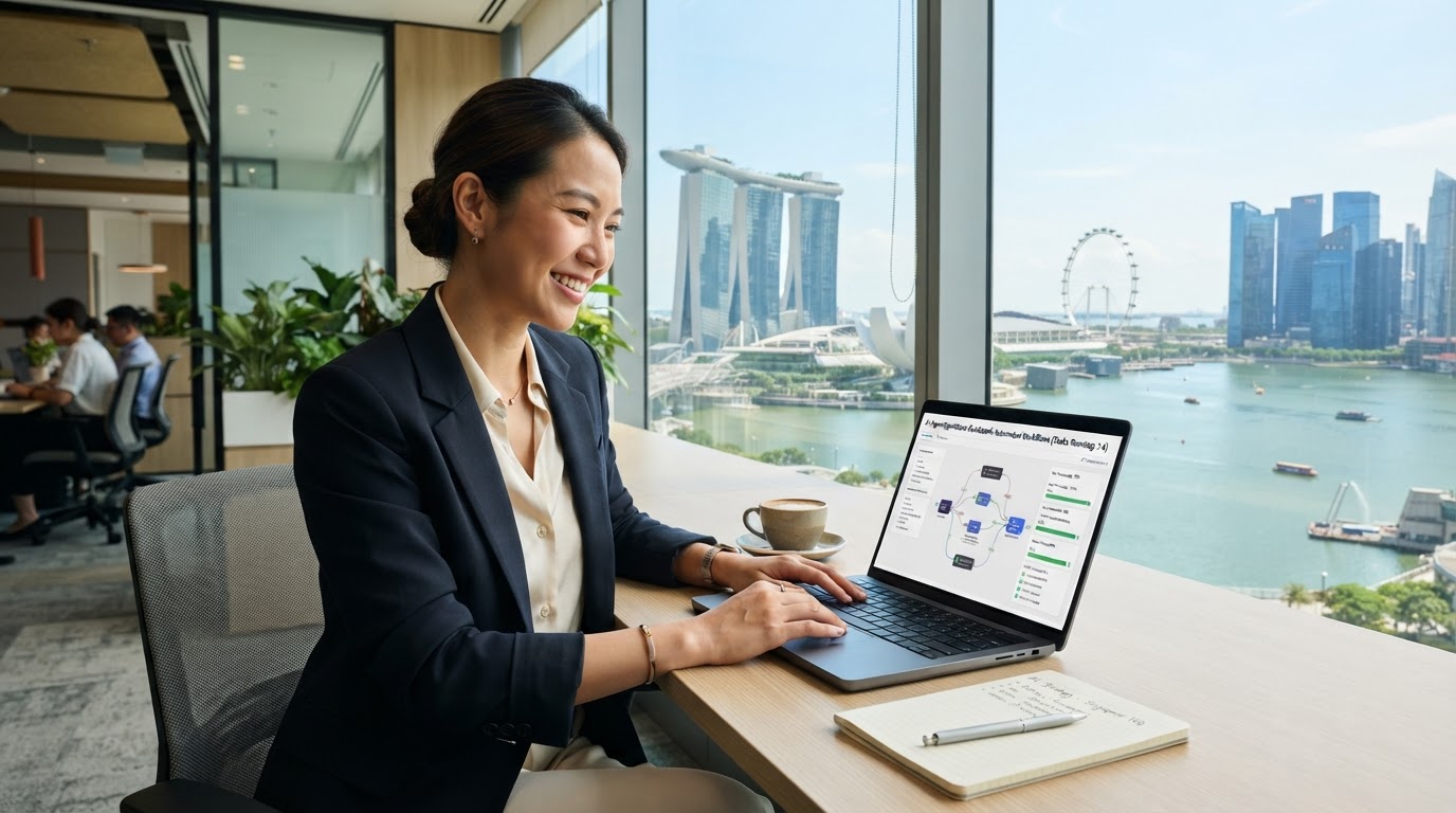 Confident, calm professional who reclaimed their time with autonomous AI agent workflows