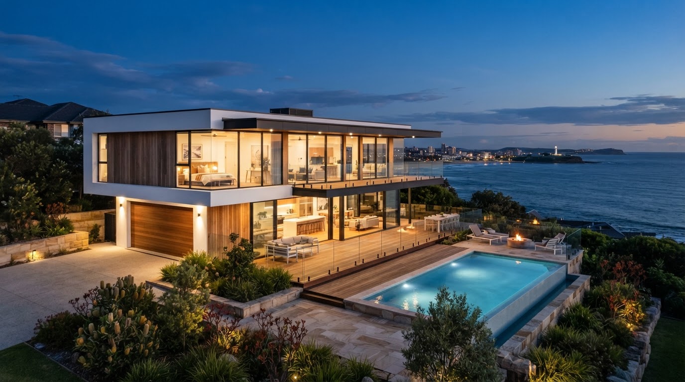 Custom home built by Perspective Constructions in the Illawarra