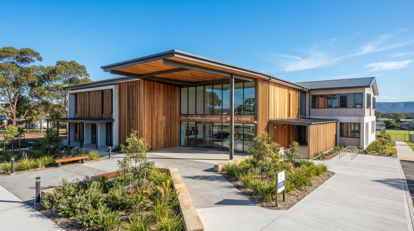 A commercial construction project with carpentry by Perspective Constructions in Shellharbour