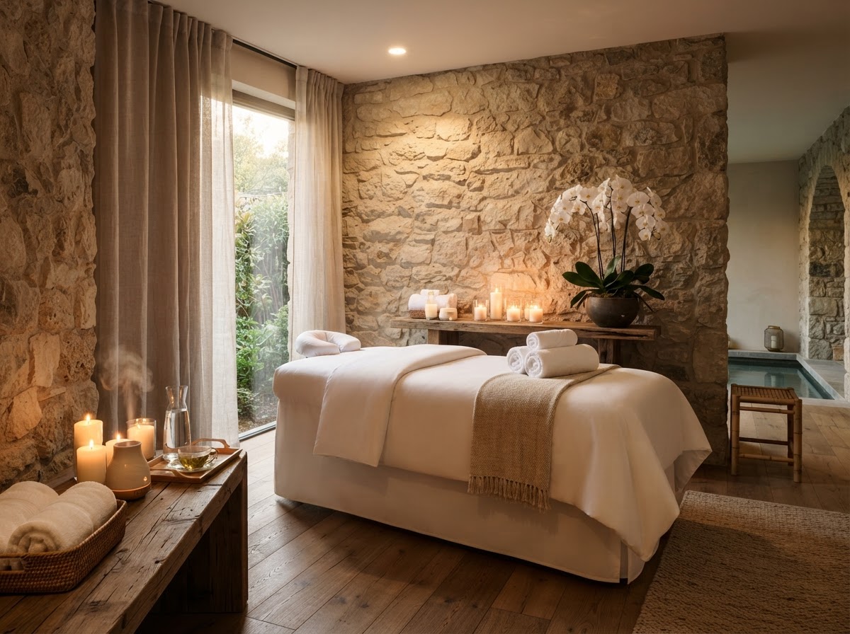 Wellness spa treatment room