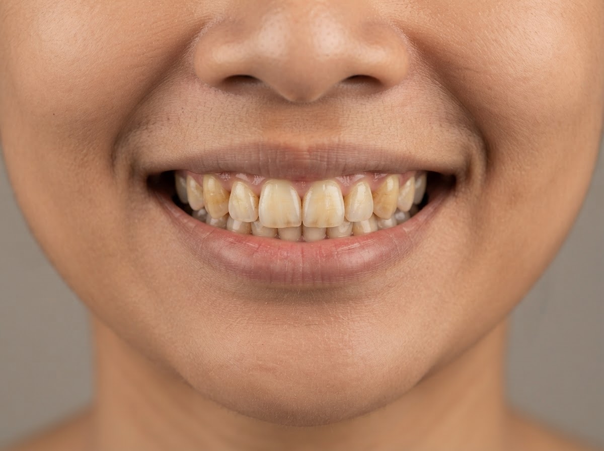 Laser Whitening Before treatment