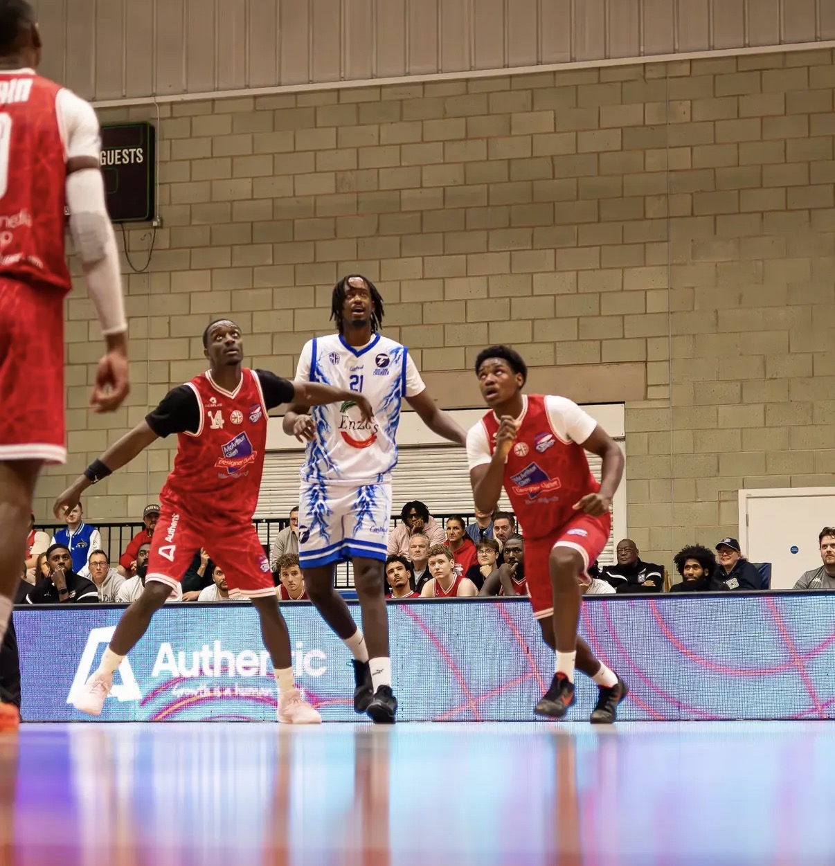 City of Birmingham Rockets live game-day action with Authentic courtside branding
