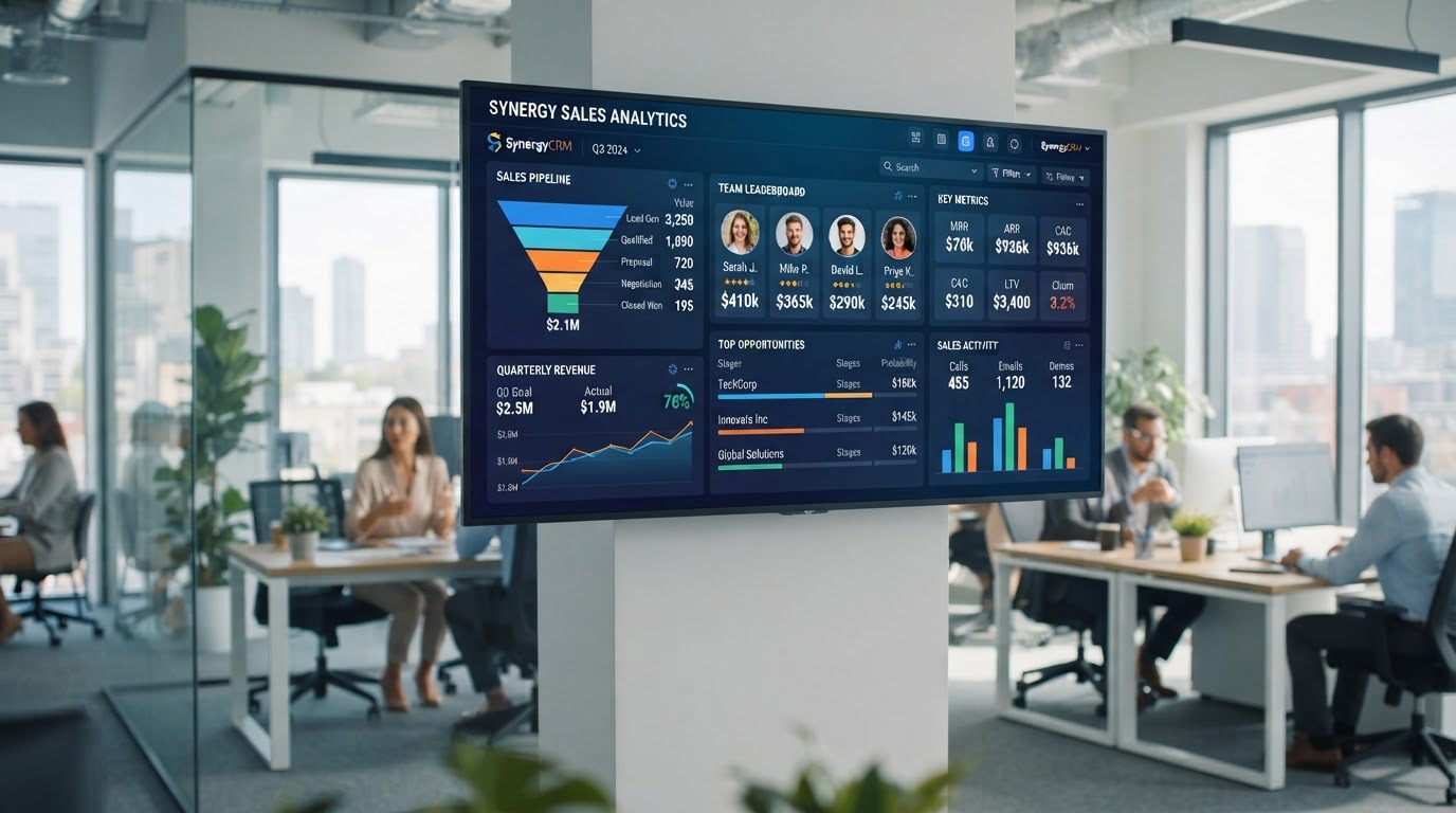 CRM comercial con pipeline y seguimiento automático