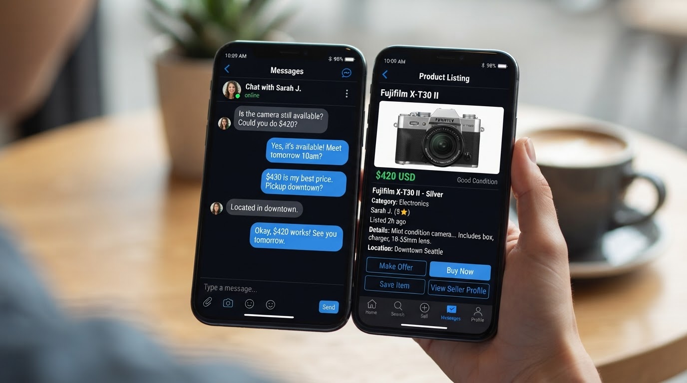 App para publicar, ofertar y cerrar ventas