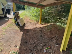 Covered porch after cleanout in Longmeadow MA