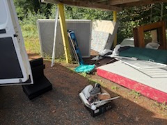 Mattresses and box springs picked up by Family Ties Junk Removal for MA recycling