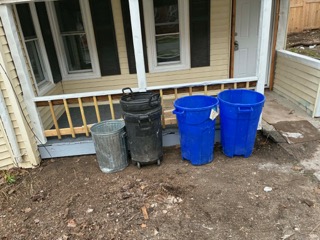 Porch and yard cleared in Agawam MA