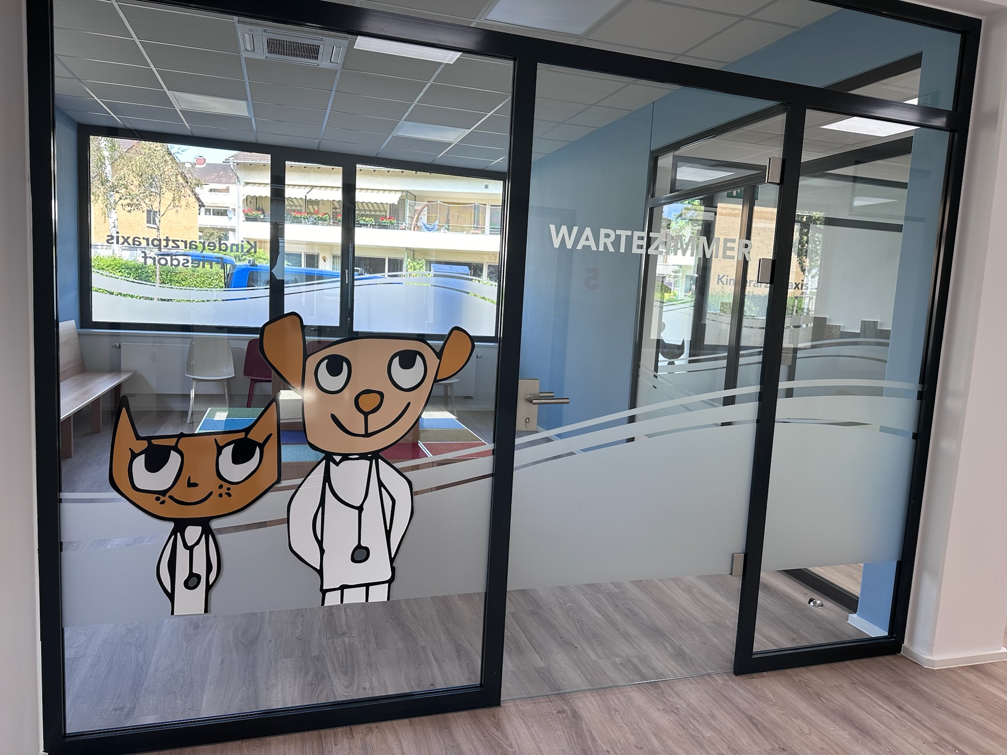 Schaufenster – nach der Folierung