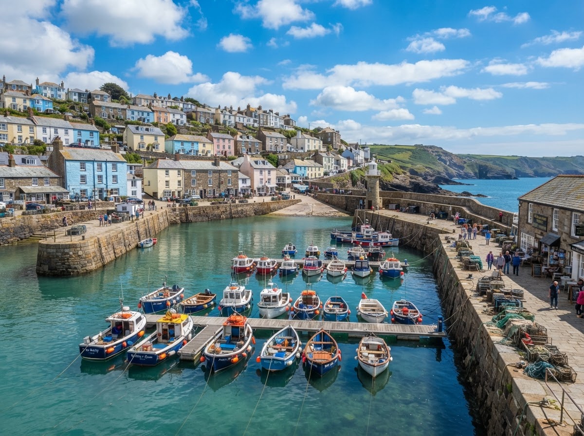 Mevagissey fishing harbour, Cornwall