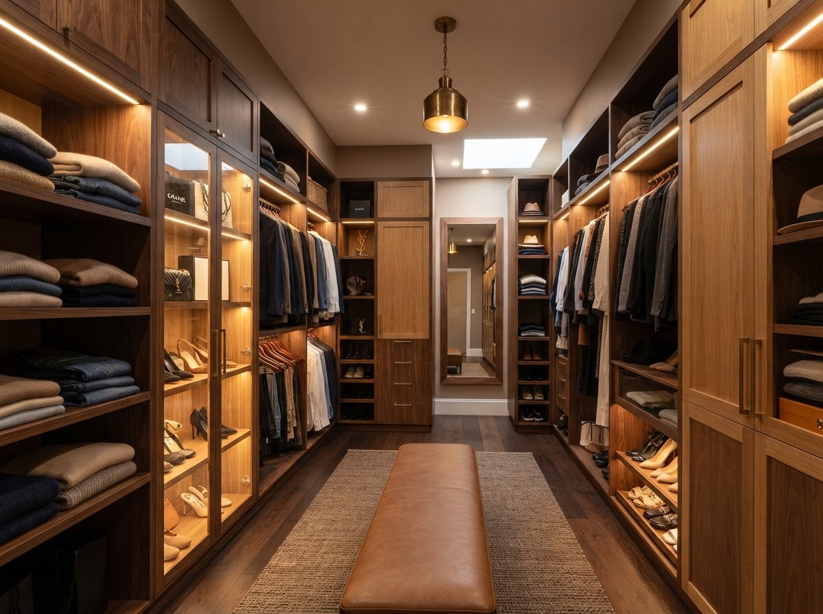 Full Height Master Bedroom Wardrobe & Vanity
