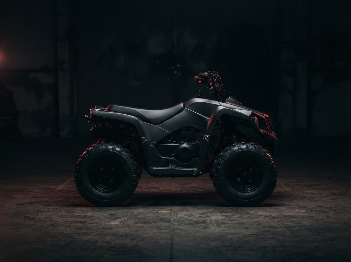 Apollo Mini Commander 110 — a quads on a dark studio backdrop, no brand logos