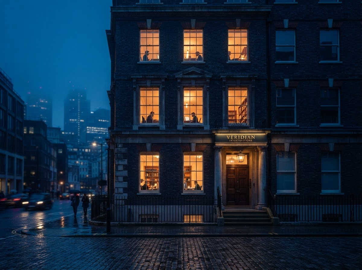 Warmly lit city windows at dusk — being found and visible