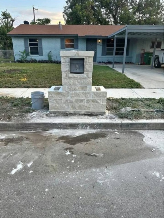Construction Tree & Leveling completed stone masonry and property leveling project in San Antonio, TX