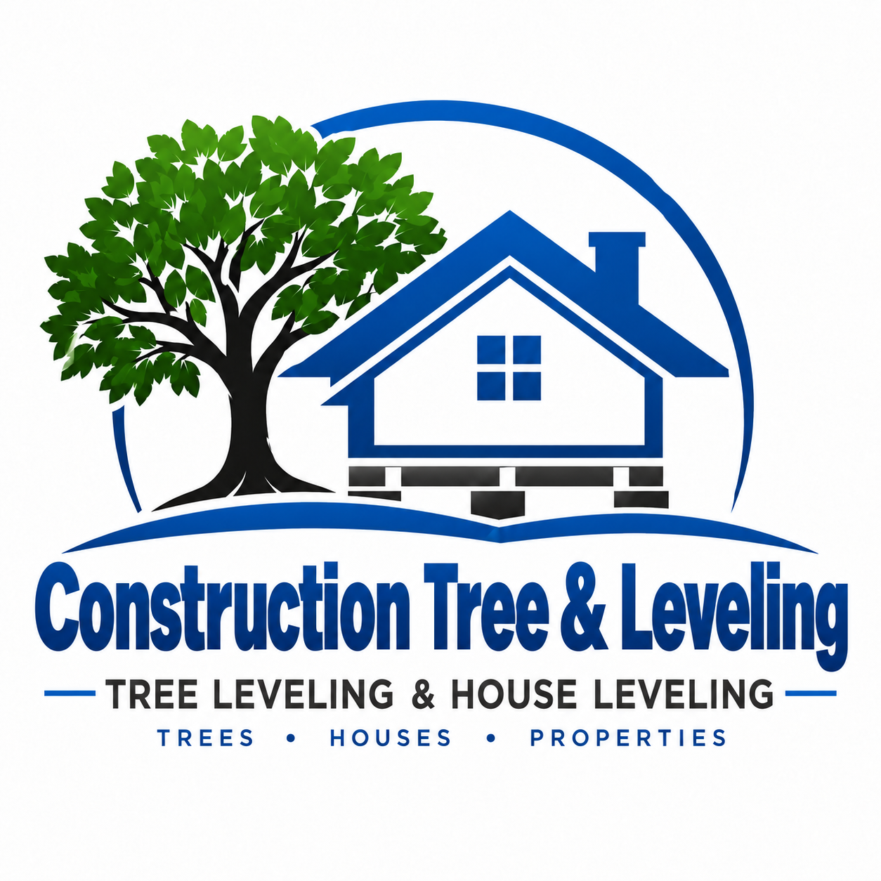 Construction Tree & Leveling Logo