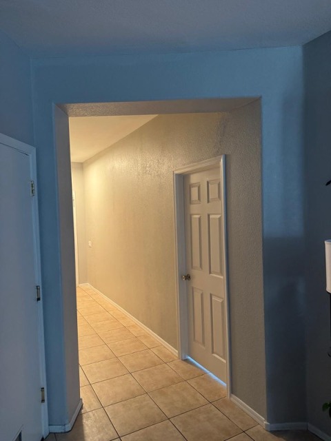 Finished Hallway Archway and Textured Walls in Phoenix