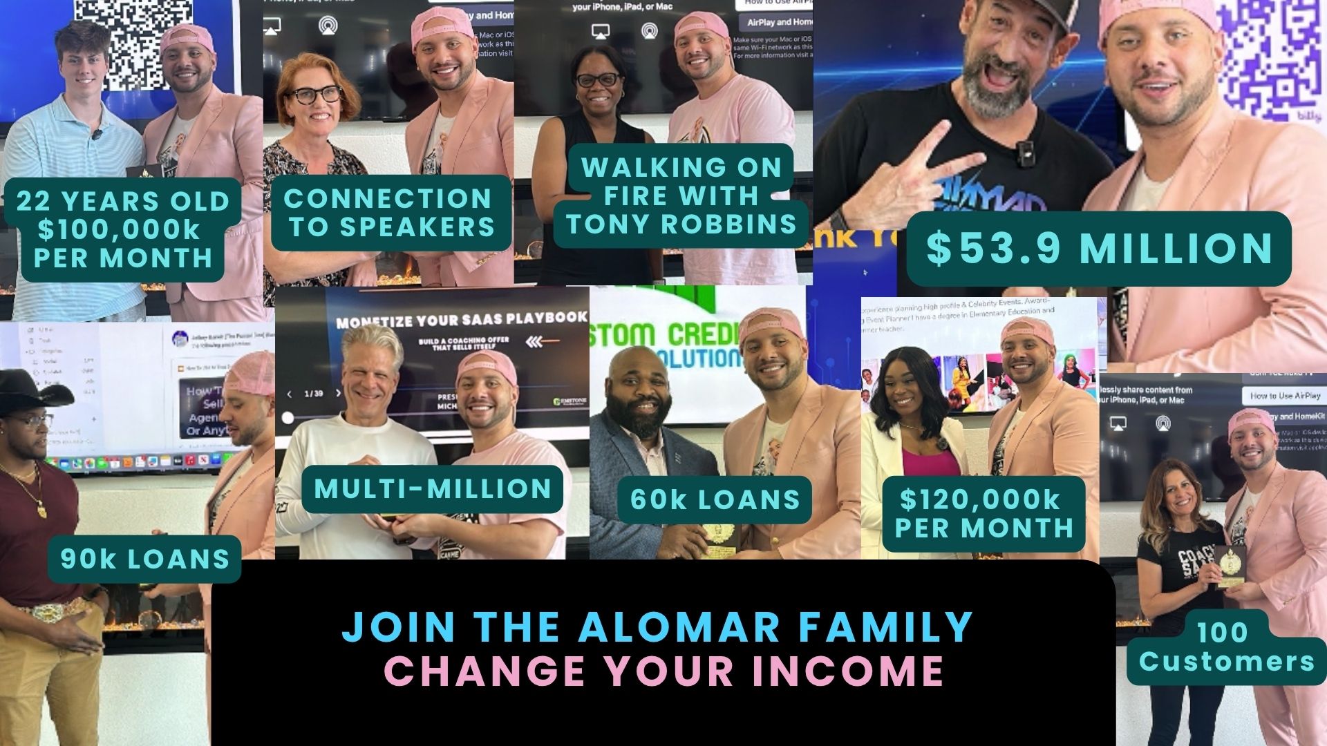 Join The Alomar Family · Change Your Income