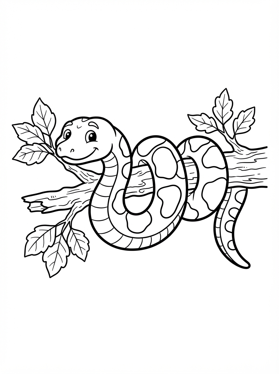 Corn Snake colouring page