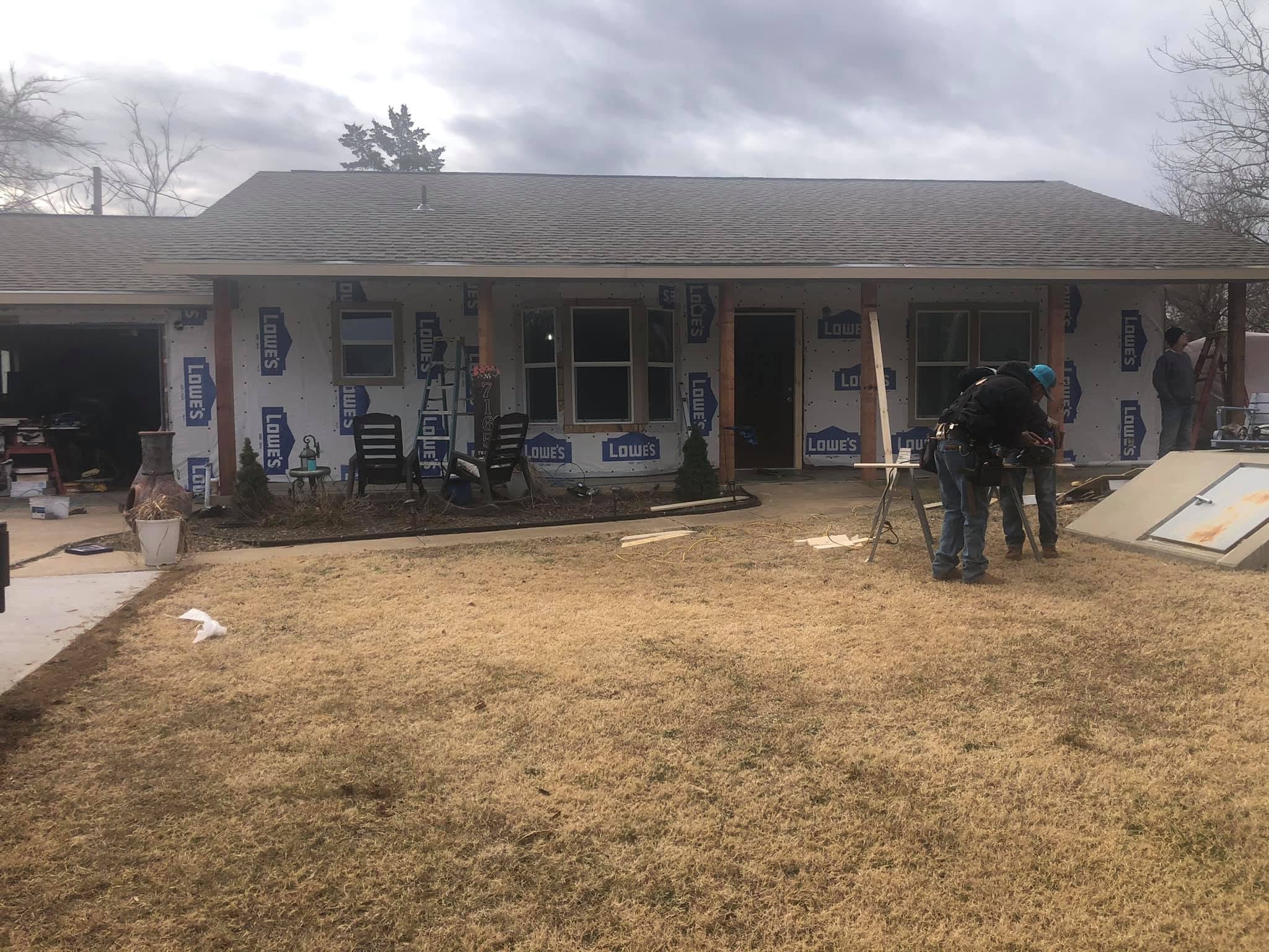 Full Siding Replacement & Porch Remodel — In Progress · Siding Installation