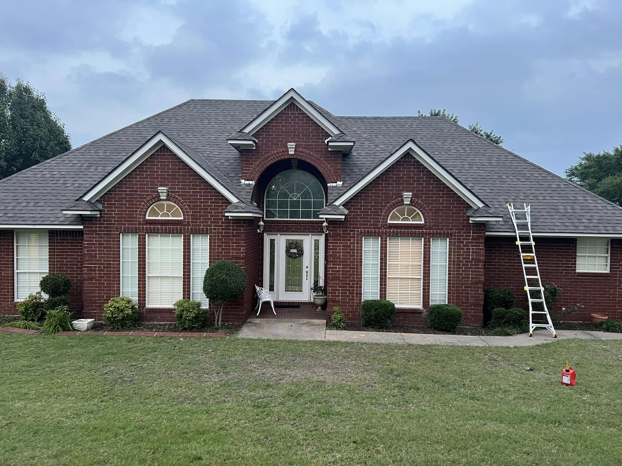 Custom Brick Home Architectural Roof — Completed