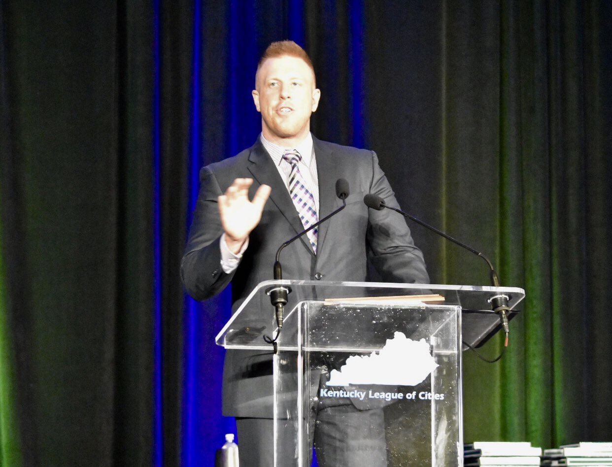 Jason Rothermund Speaking at the Kentucky League of Cities Conference