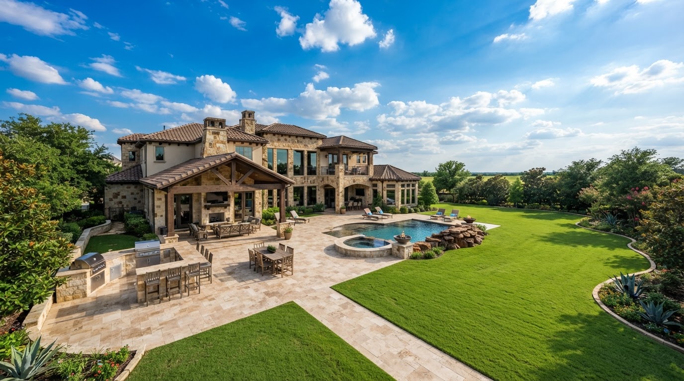 Prosper, Texas residential neighborhood served by Durascapes landscaping and hardscaping