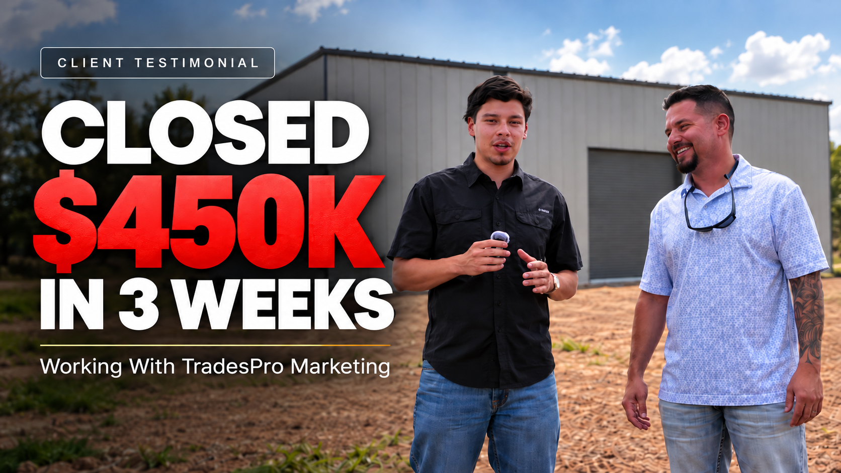 $450K+ in 3 Weeks — CC&I Metal Building Services