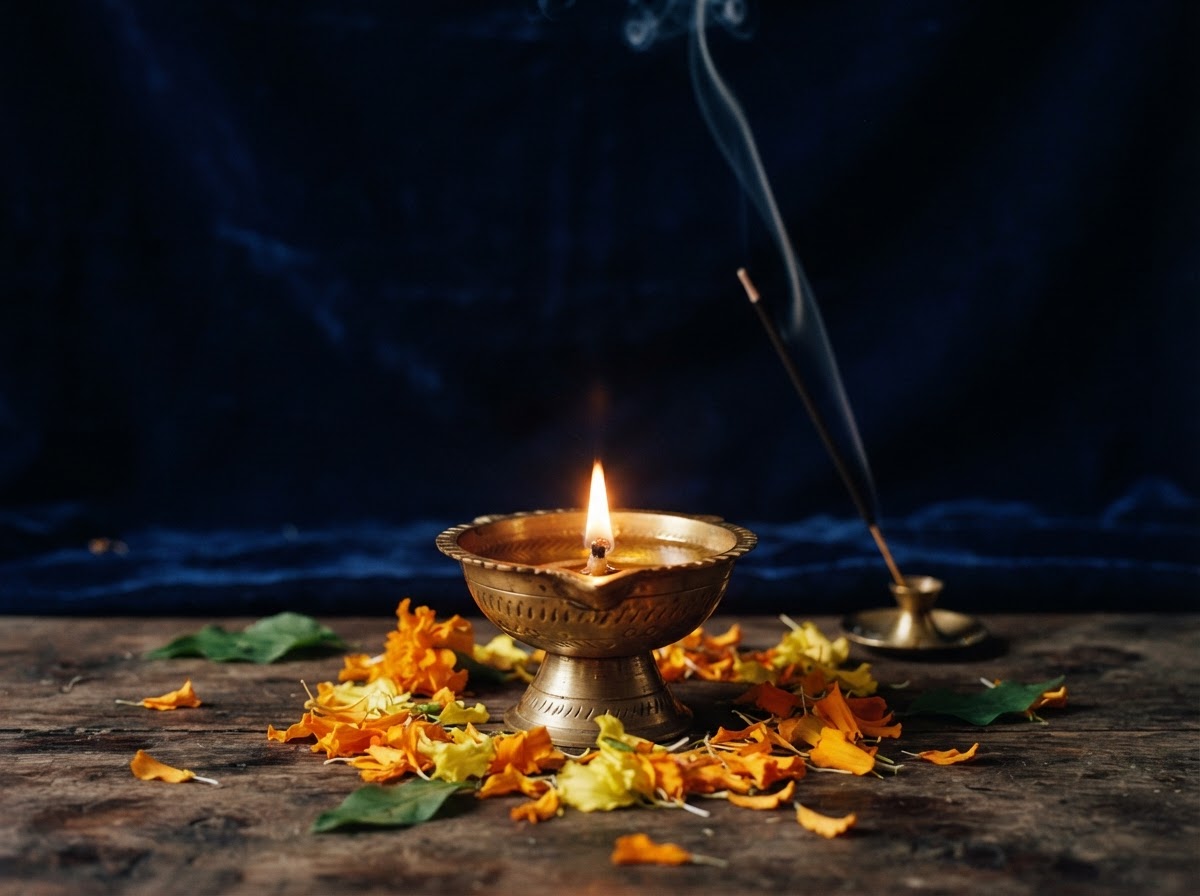 Lighting the Oil Lamp