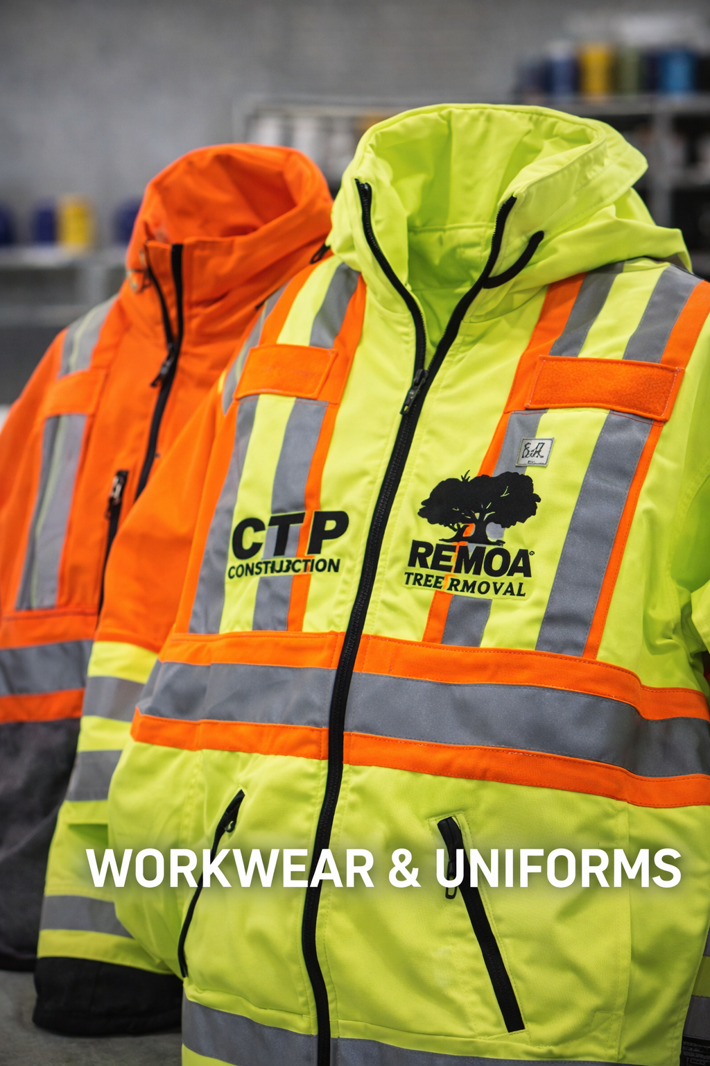 Workwear and uniforms with custom embroidery for Ontario businesses