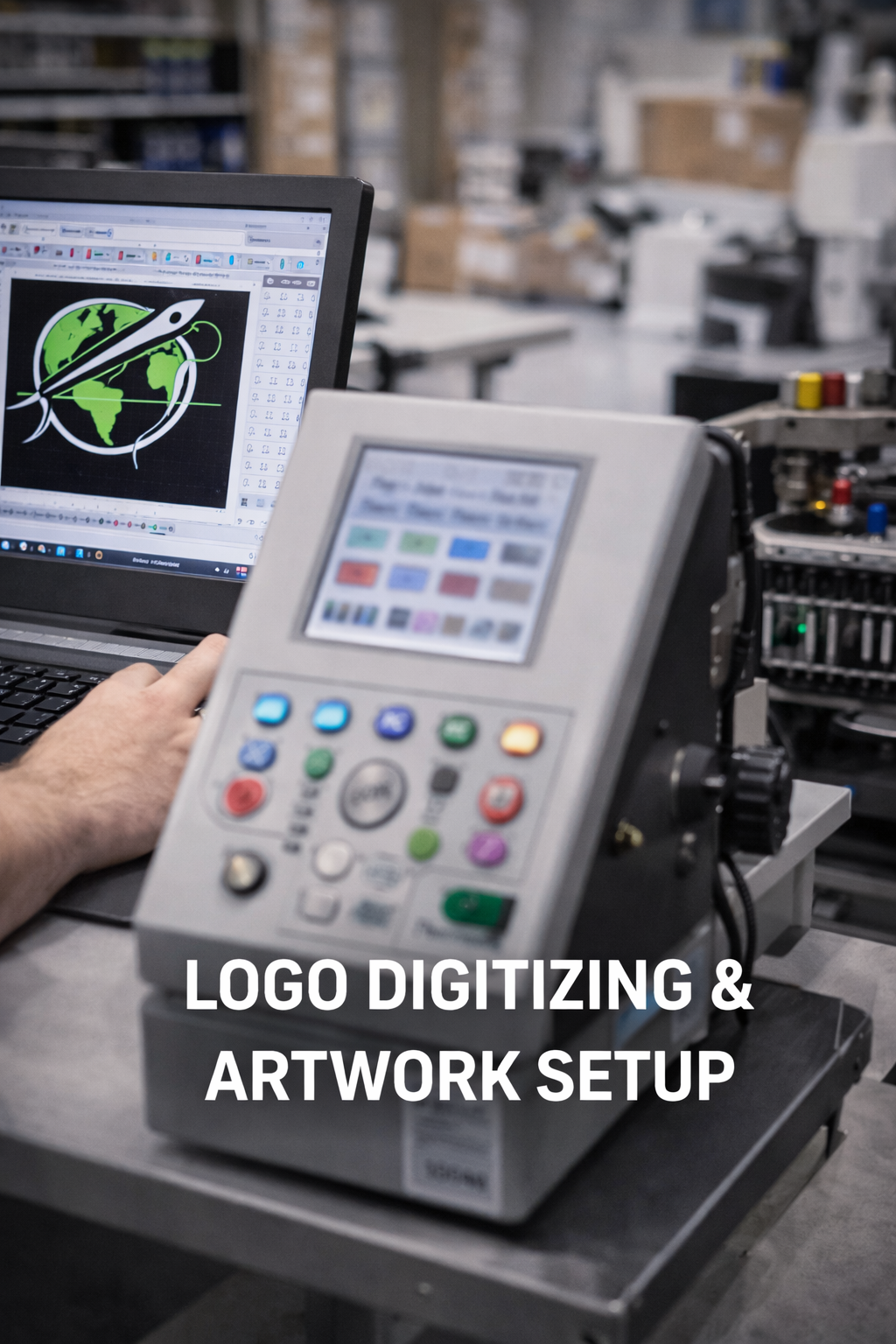 Logo digitizing for custom embroidery and heat press, Ontario