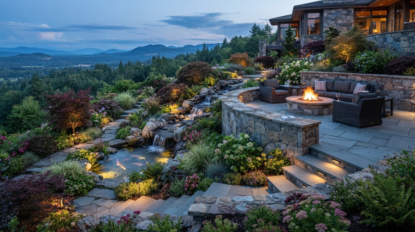 Local architecture and landscaping in Kaysville, UT