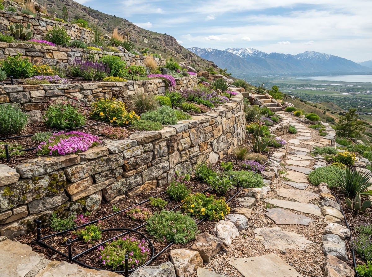 Local architecture and landscaping in Syracuse, UT