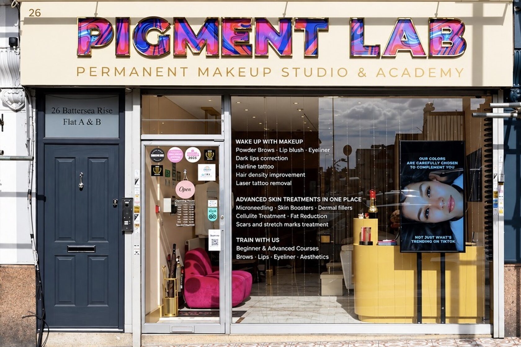 Pigment Lab studio interior in Clapham Junction