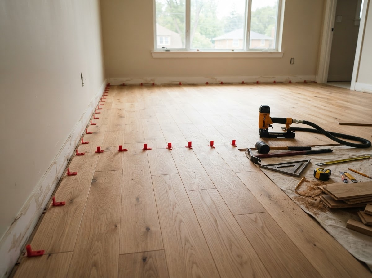 Flooring installation project in Duluth, GA by Painting-101 Property Renovation