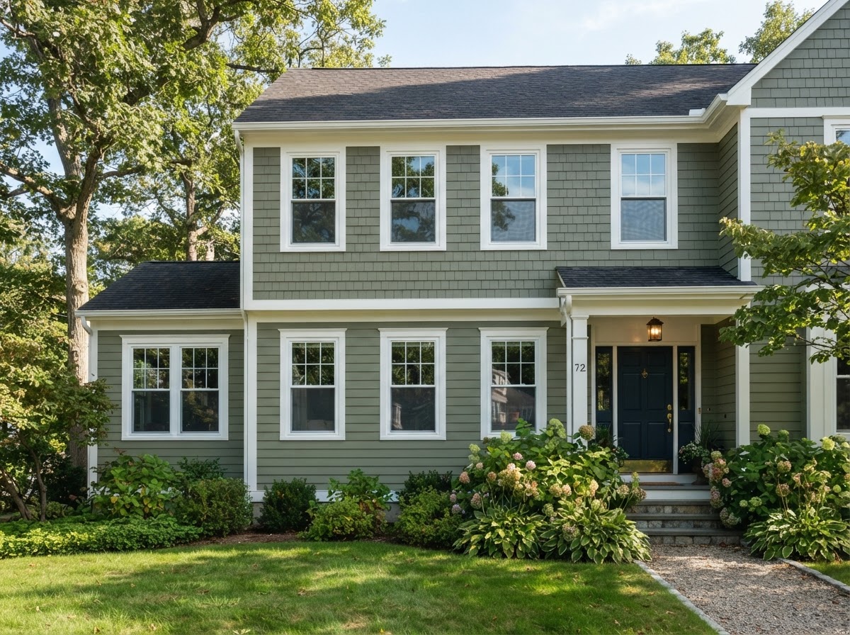 Newly installed replacement windows on a painted house by Painting-101 Property Renovation