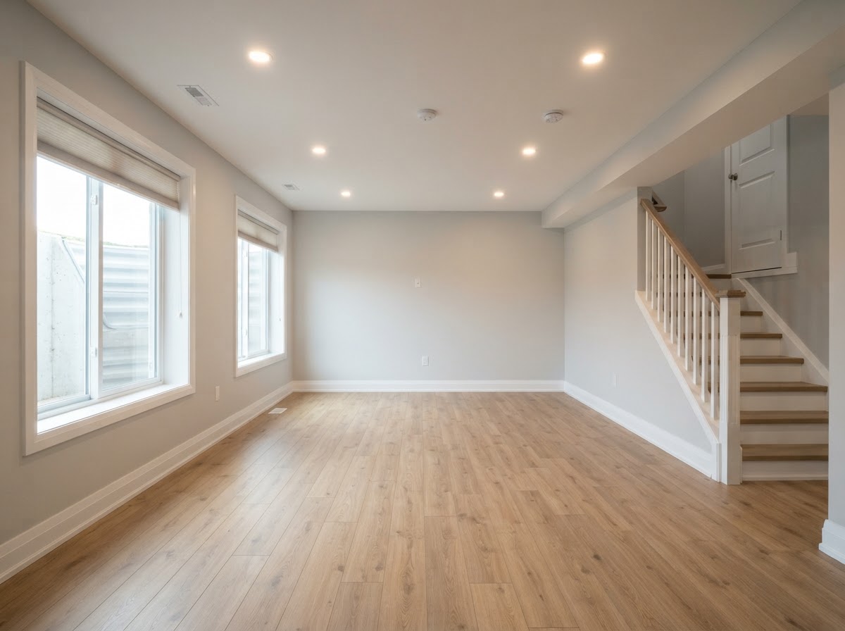 Basement finishing project in Duluth, GA by Painting-101 Property Renovation