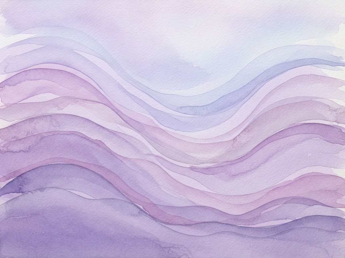 Soft flowing lavender waves symbolizing emotional balance and regulation through DBT