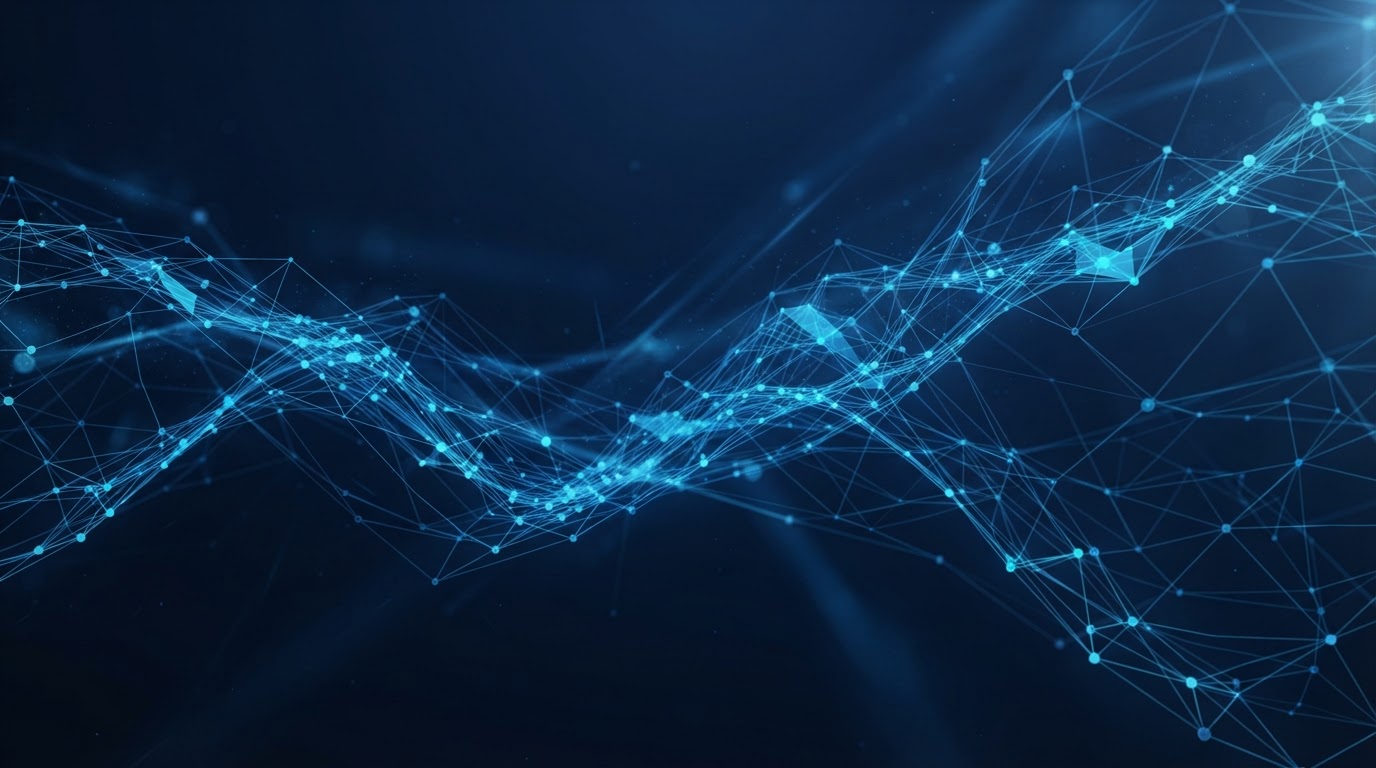 Abstract digital growth and automation visualization