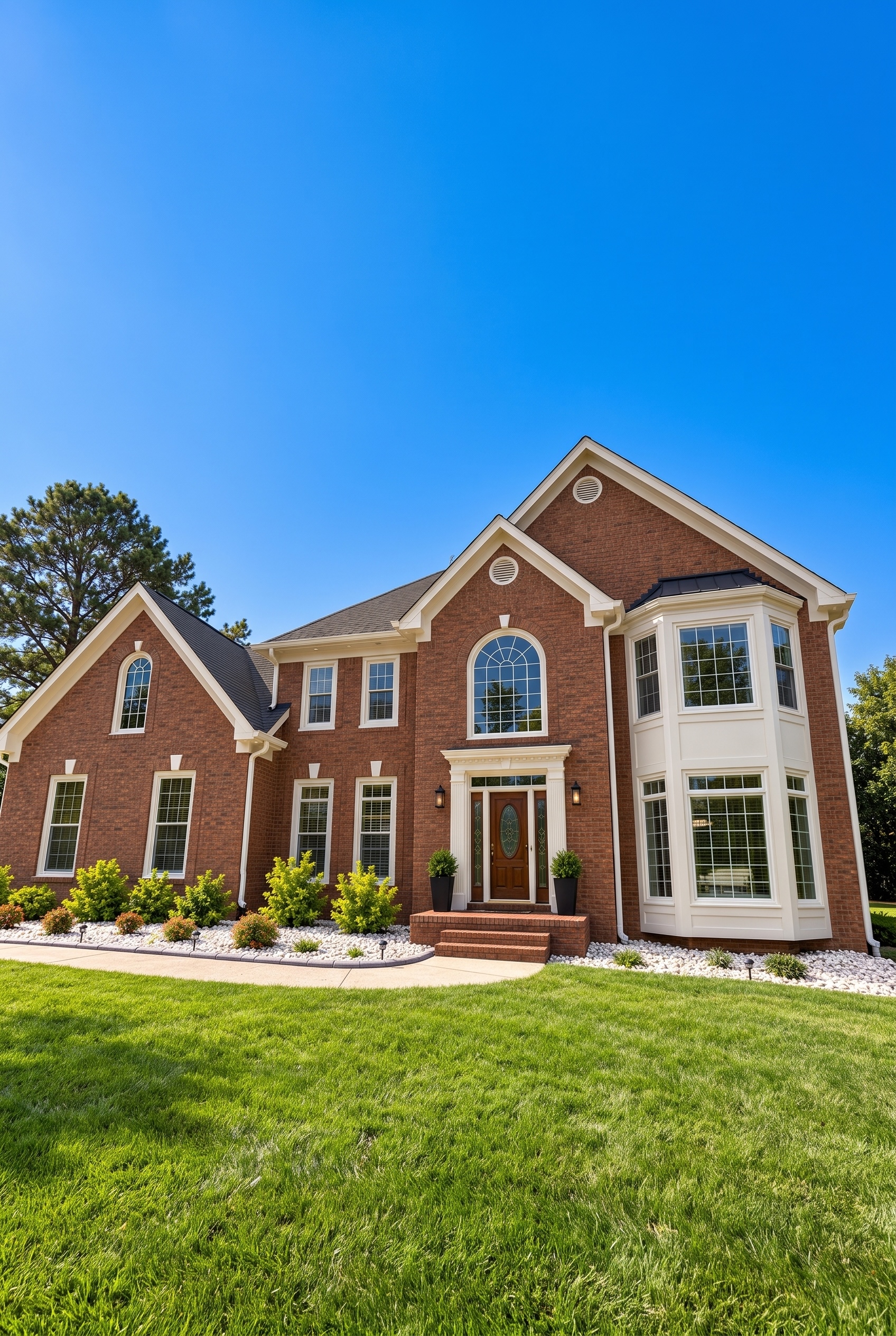 Matt's Exteriors window replacement installation on Fayetteville, GA brick home